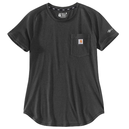 Carhartt Women's TK4616 W Force RlxdFit MW Tshrt L L REG Short Sleeve Relaxed Carbon Heather TK4616-W / 105415-CRHLREG